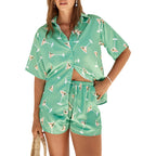 Damen Schlafanzug mit trendy Cocktail-Motiv R&B