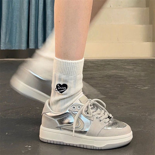 Damen Sportliche Sneakers mit reflektierendem Obermaterial und gepolsterter Innensohle R&B