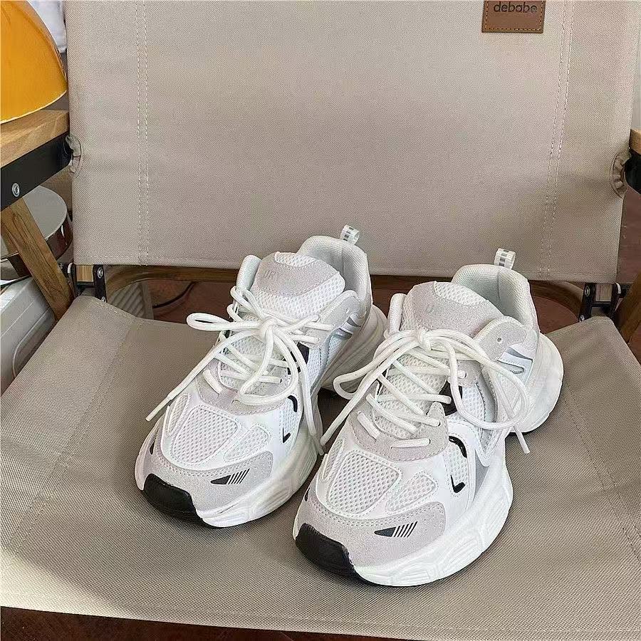 Damen Sportliche Lifestyle-Sneaker mit atmungsaktiver Mesh-Oberfläche und stoßdämpfender Sohle R&B