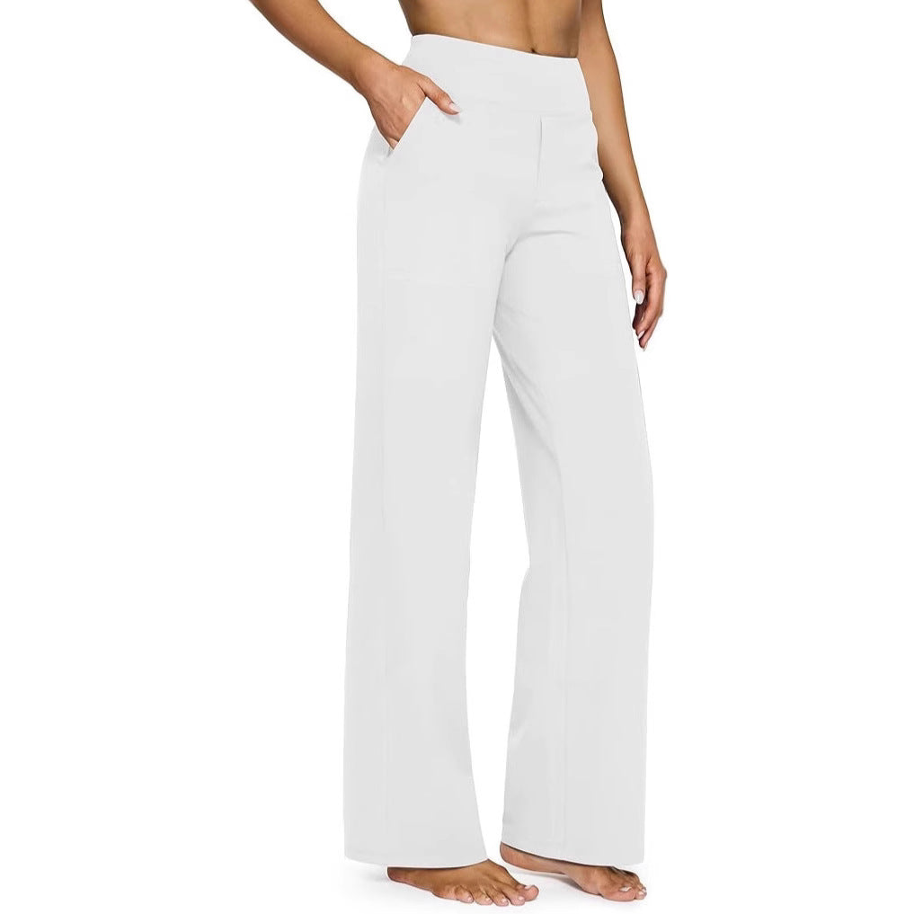 Damen Weitgeschnittene Lounge-Hose mit elastischem Bund R&B