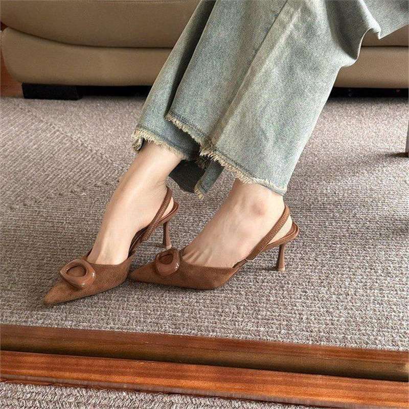 Damen elegante Slingback Pumps mit modernem Riemendesign R&B