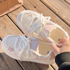 Damen Sportliche Plateau-Sneaker mit atmungsaktiver Mesh-Oberfläche und modischem Design R&B