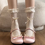 Damen Ballerinas mit verzierten Riemchen und Rüschendetails R&B