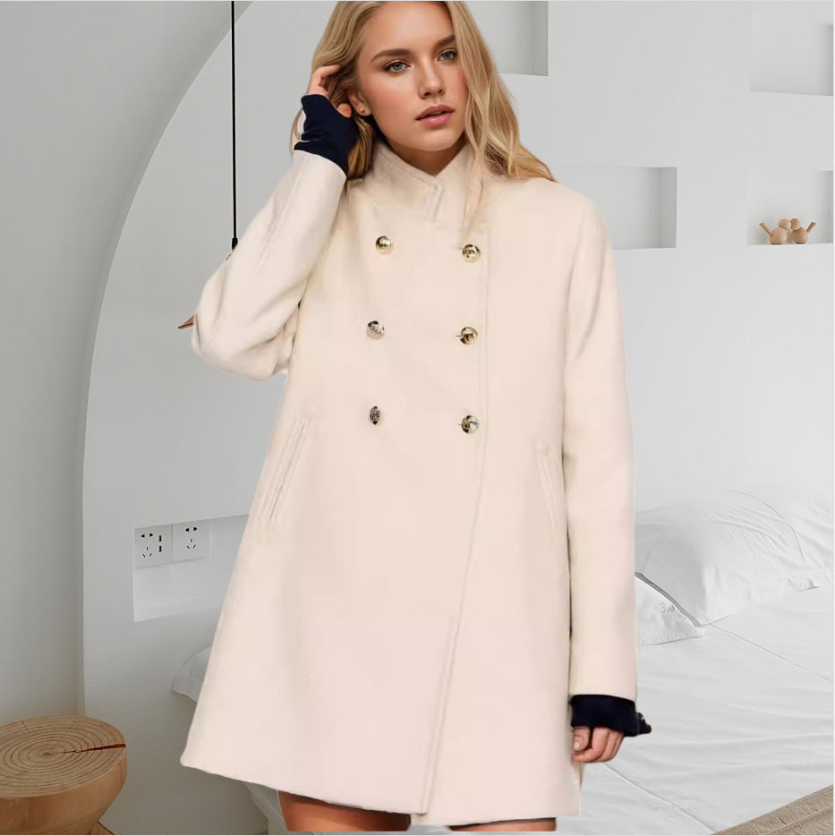 Damen modern geschnittene Doppelreiher Jacke R&B