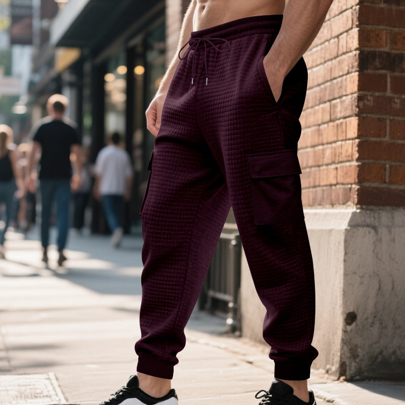 Herren Cargo-Jogginghose mit elastischem Bund und zahlreichen Taschen R&B