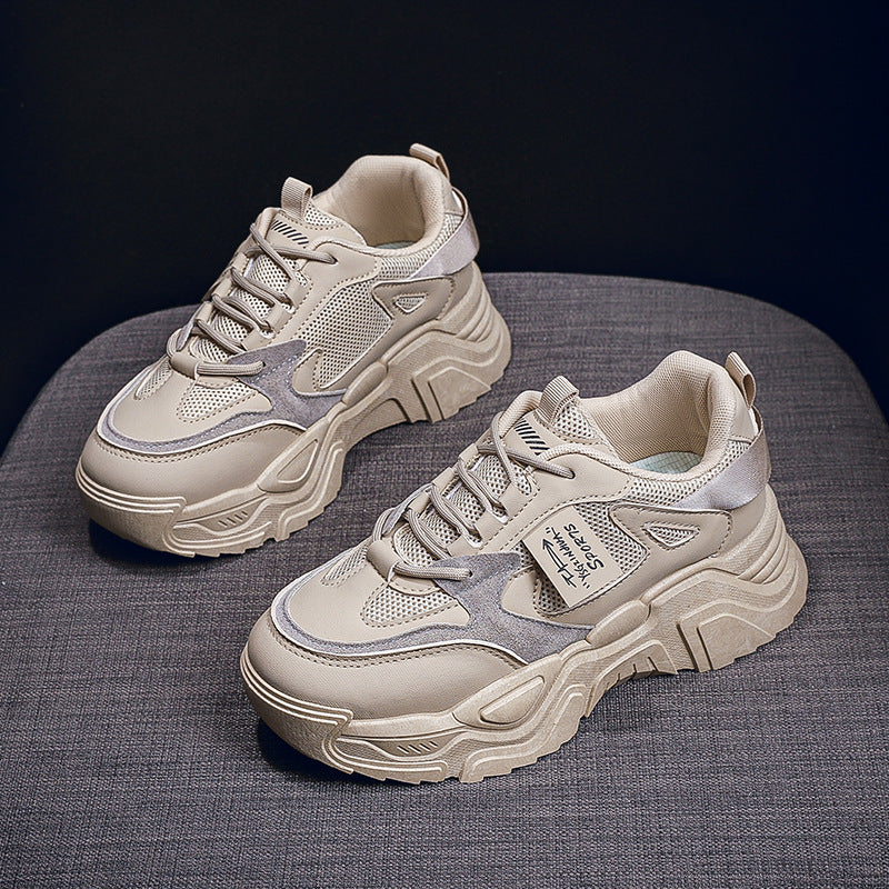 Damen Sneakers im modernen Chunky-Stil mit atmungsaktivem Obermaterial und gepolsterter Sohle R&B
