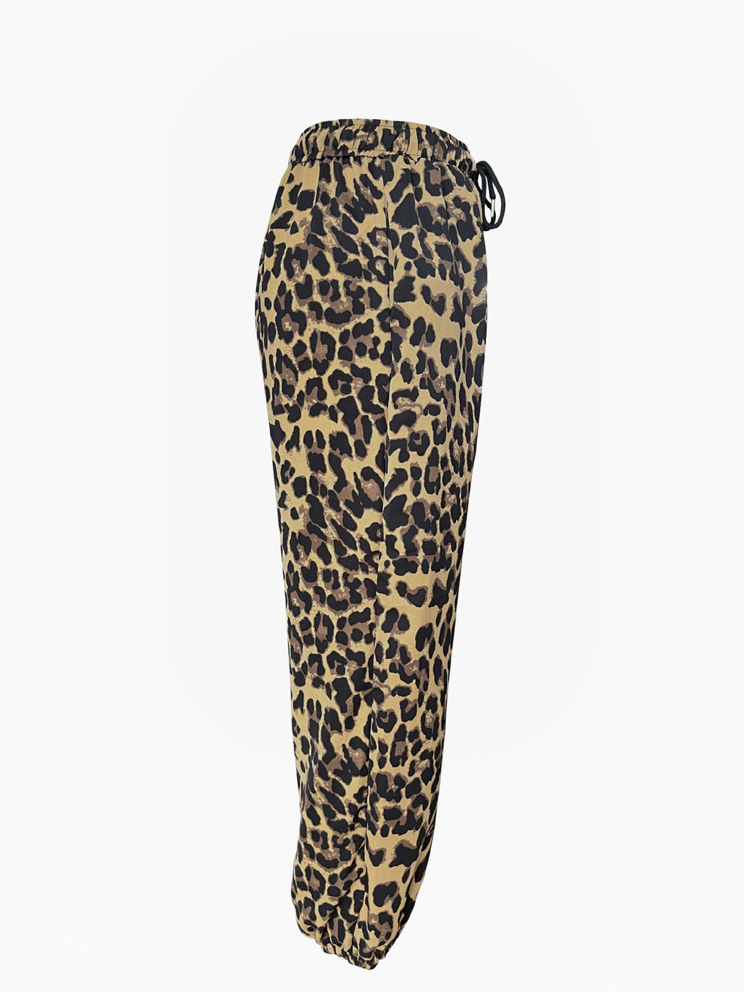 Damen Modische Freizeithose im Leopardenmuster mit elastischem Bund R&B