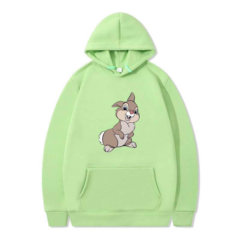 Damen Kapuzenpullover mit niedlichem Hasen-Design und bequemen Kängurutaschen R&B