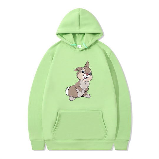 Damen Kapuzenpullover mit niedlichem Hasen-Design und bequemen Kängurutaschen R&B