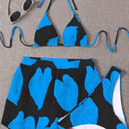 Damen 2-teiliges Bikini-Set mit trendigem Rock R&B