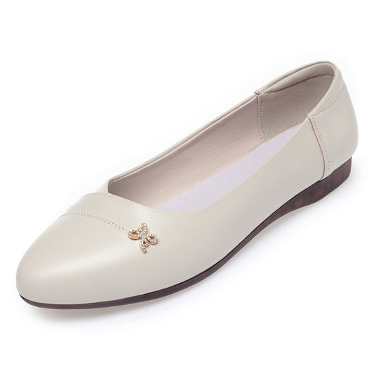 Damen Ballerinas mit zartem Schleifenakzent und bequemem Fußbett R&B