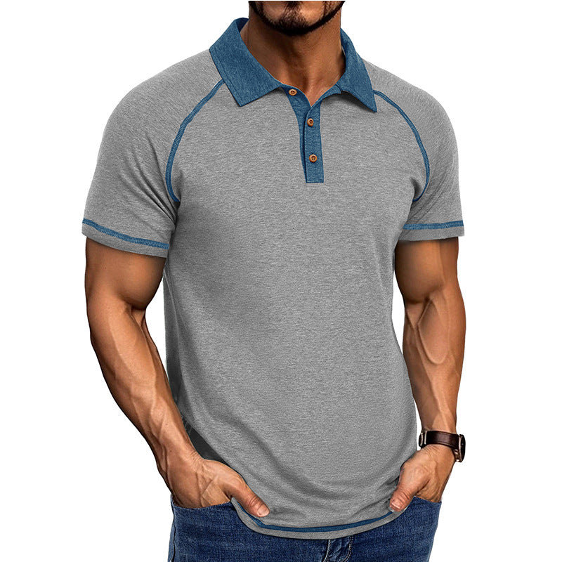 R&B | Kurzärmeliges Herren-T-Shirt mit Revers