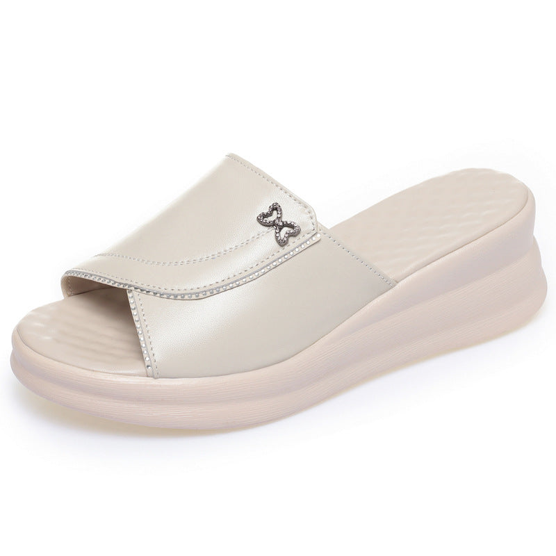 Damen Bequeme Plattform-Riemensandalen mit stilvollem Detail R&B