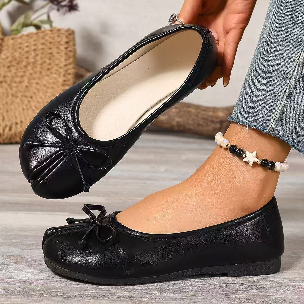 Damen Ballerinas mit eleganter Schleifenverzierung R&B