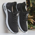 Damen Sportliche Sneakers mit elastischem Obermaterial und rutschfester Sohle