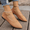 Damen Ballerinas im eleganten V-Ausschnitt und weichem Wildleder-Look R&B