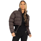Damen trendige kurze Steppjacke R&B