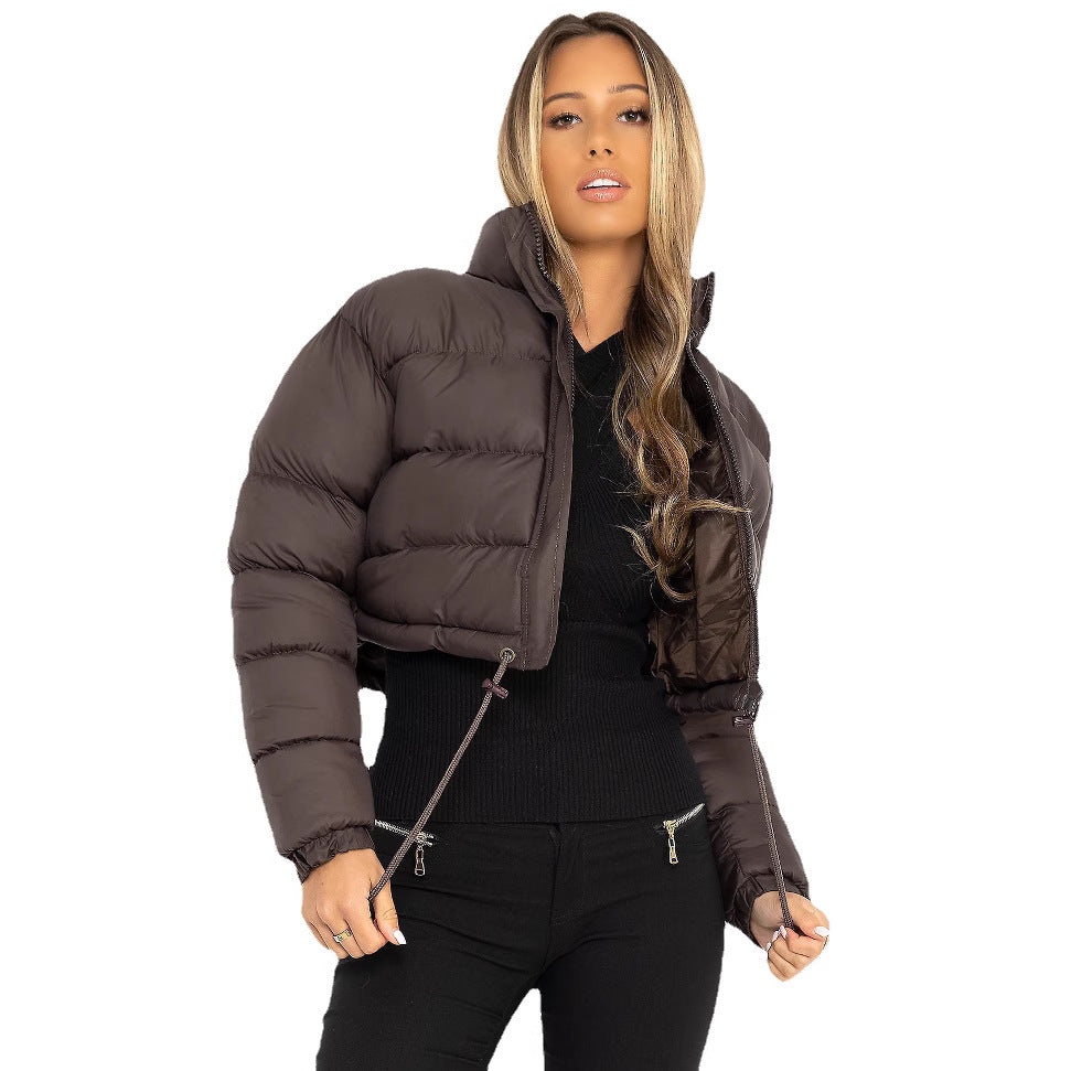 Damen trendige kurze Steppjacke R&B