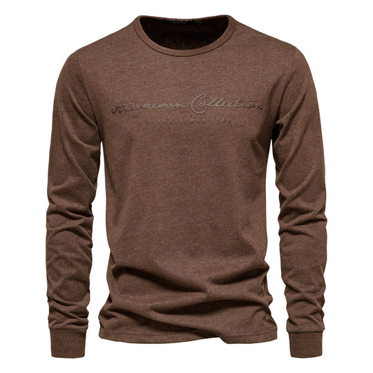 Herren Langarmshirt mit zeitgemäßer Schriftzug R&B