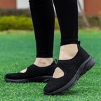 Damen Slip-On Freizeitschuhe mit atmungsaktivem Textil-Obermaterial