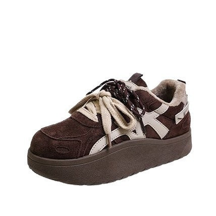 Damen Modische Sneakers mit warmem Innenfutter und elastischem Schnürsystem R&B