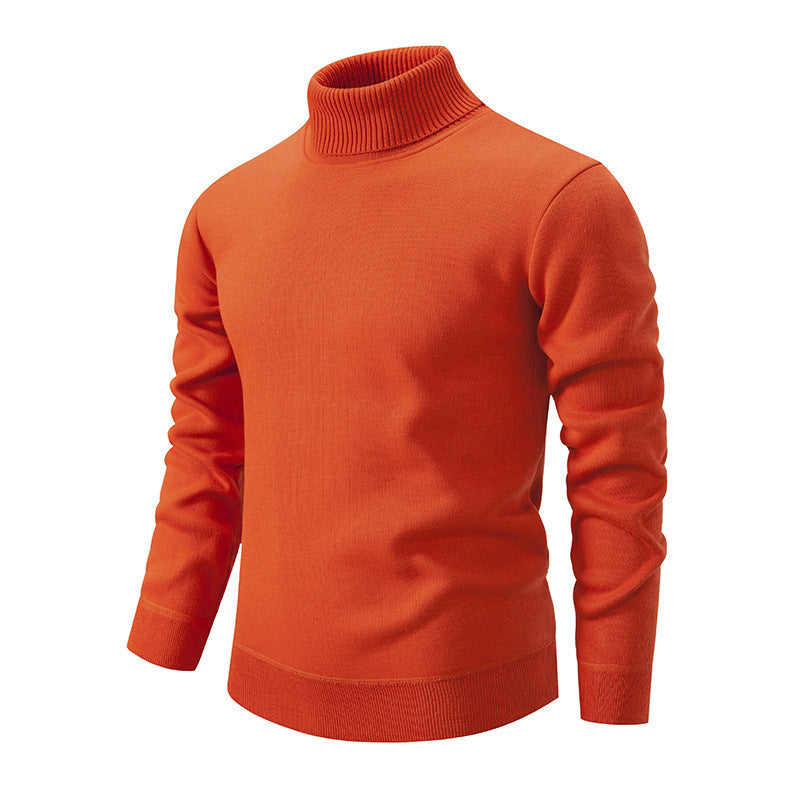 Herren Rollkragenpullover aus weichem Strick mit strukturiertem Design R&B