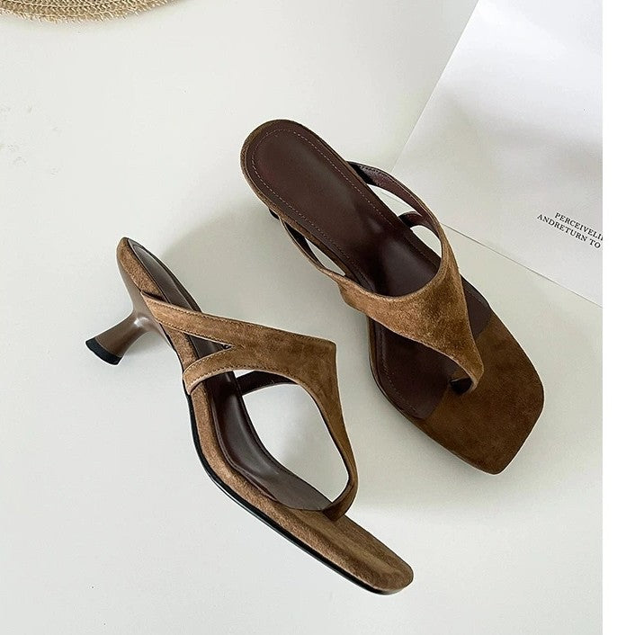 Damen Zehentrenner-Sandalen mit ergonomischem Fußbett und modischem Riemendesign R&B