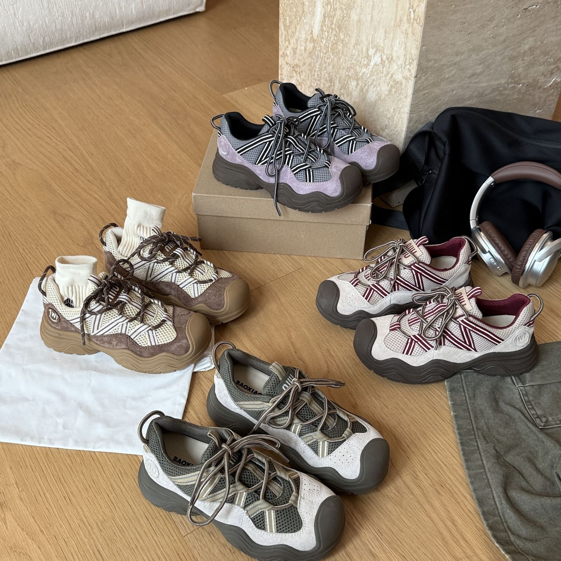 Damen vielseitige Aktiv-Sneaker mit atmungsaktivem Obermaterial und rutschfester Sohle