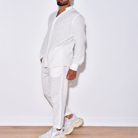 Herren Leinenanzug mit modernem Schnitt und lässigem Look R&B