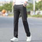 Herren Chinos mit schmalem Schnitt und elastischem Bund