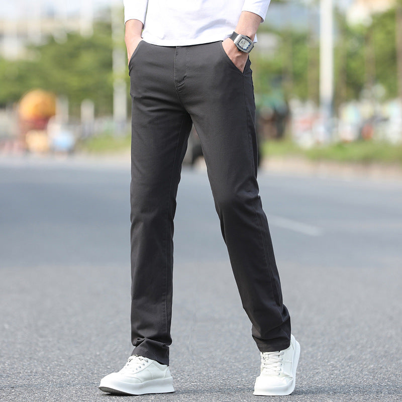 Herren Chinos mit schmalem Schnitt und elastischem Bund