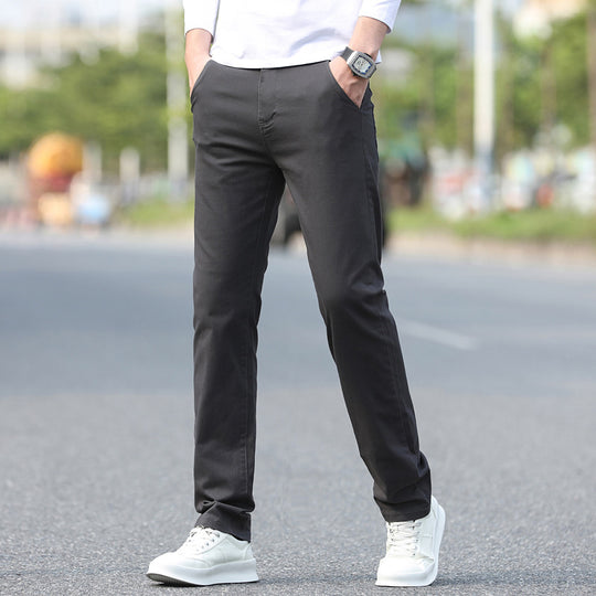 Herren Chinos mit schmalem Schnitt und elastischem Bund R&B