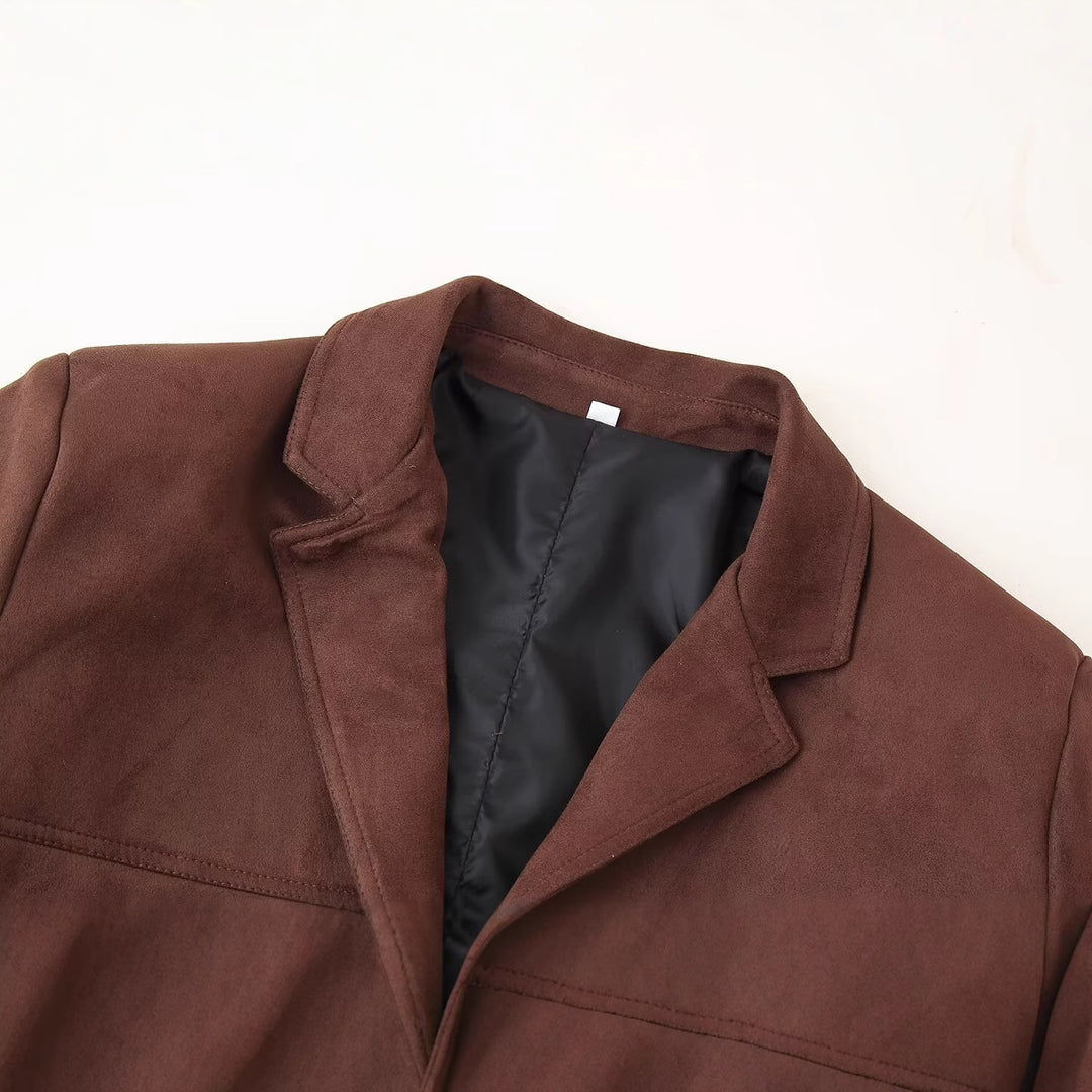 Damen Suede Blazerjacke R&B