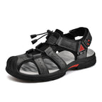 Damen Sandalen mit atmungsaktiven Netz-Elementen und rutschfester Sohle R&B
