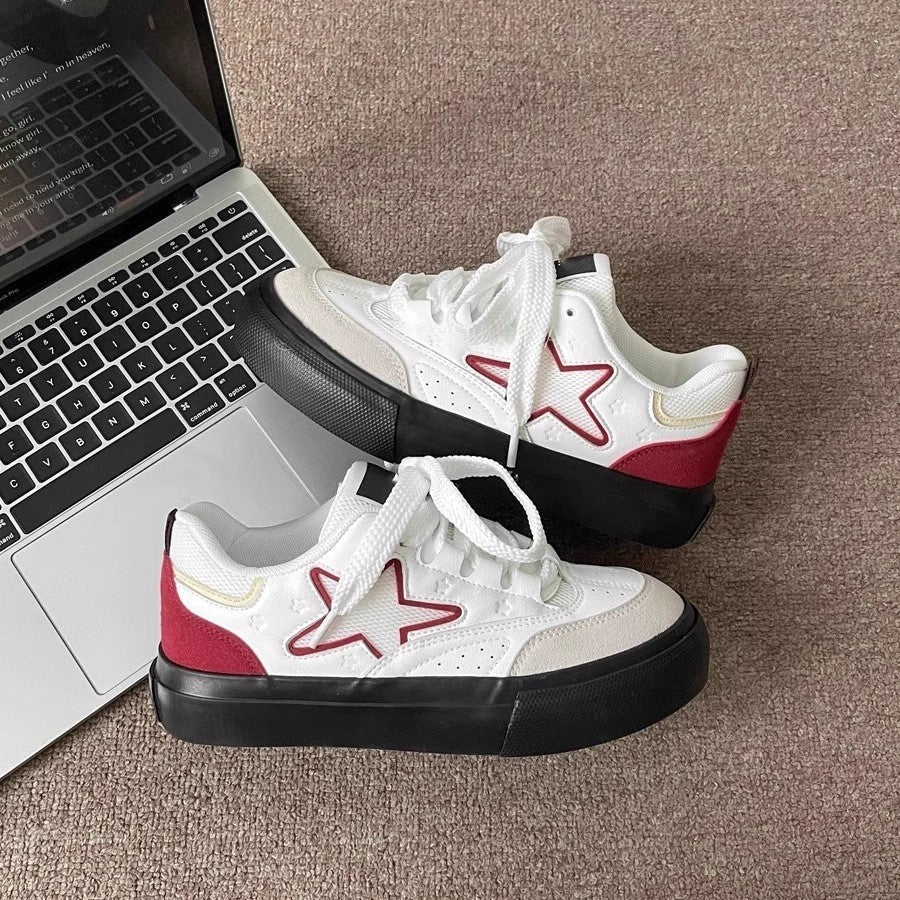 Damen Sportliche Sneakers mit einzigartigem Sternenmotiv und bequemem Futter R&B