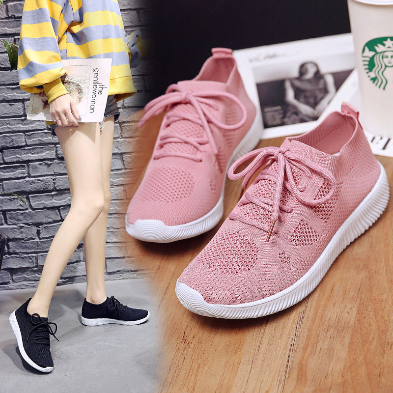 Damen Sportliche Strick-Sneaker mit atmungsaktivem Obermaterial R&B