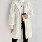 Damen Kapuzenjacke aus luxuriösem Fleece