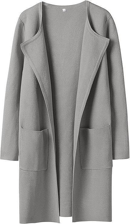 Damen Offener Strickmantel mit Taschen R&B