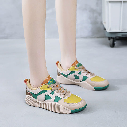 Damen modische Sneaker mit atmungsaktiver Oberflächenstruktur und rutschfester Sohle R&B