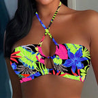 Damen Bandeau-Bikini mit modischem Wickeldetail R&B