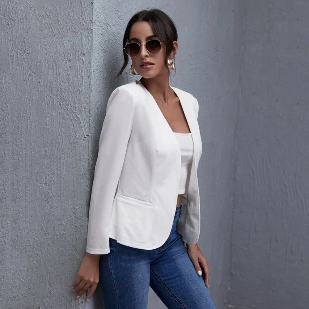 Damen Elegante Blazerjacke mit modernem Schnitt und praktischen Taschen R&B