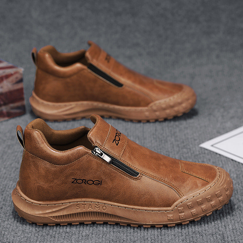 Damen Trendige Slip-On Sneakers mit wasserdichter Beschichtung und atmungsaktiver Innenausstattung R&B