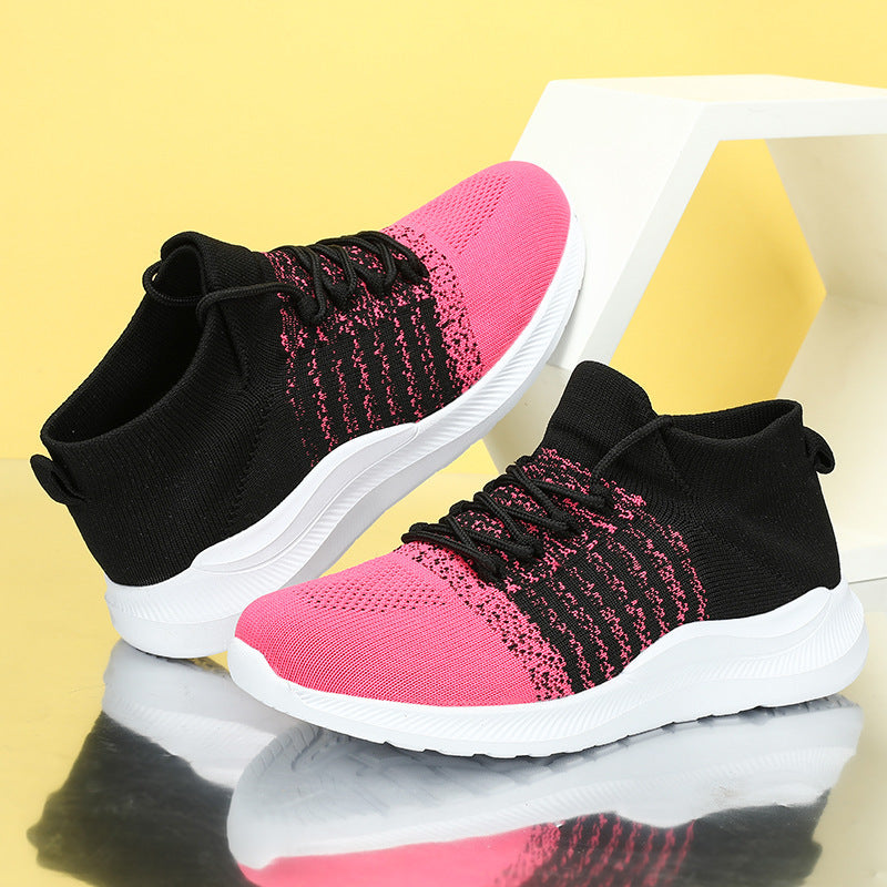 Damen Sportliche und atmungsaktive Sneakers mit elastischem Schaft