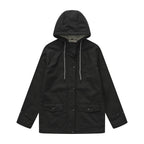 Damen wetterfeste Parkajacke mit verstellbarem Kordelzug