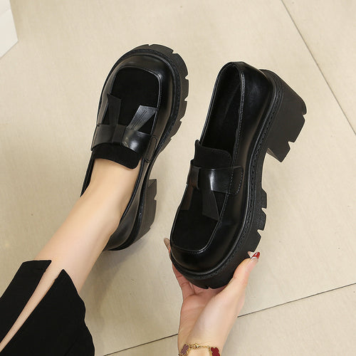 Damen Mokassins mit modischem Schnallen-Design und robuster Laufsohle R&B