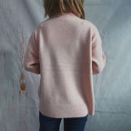 R&B | Einfarbiger Warmer Strickpullover Für Alltag