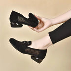 Damen Elegante Mokassins mit transparenter Struktur und geschmackvollen Details