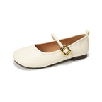 Damen Ballerinas mit elegantem Riemchen und modischer Schnallenakzent