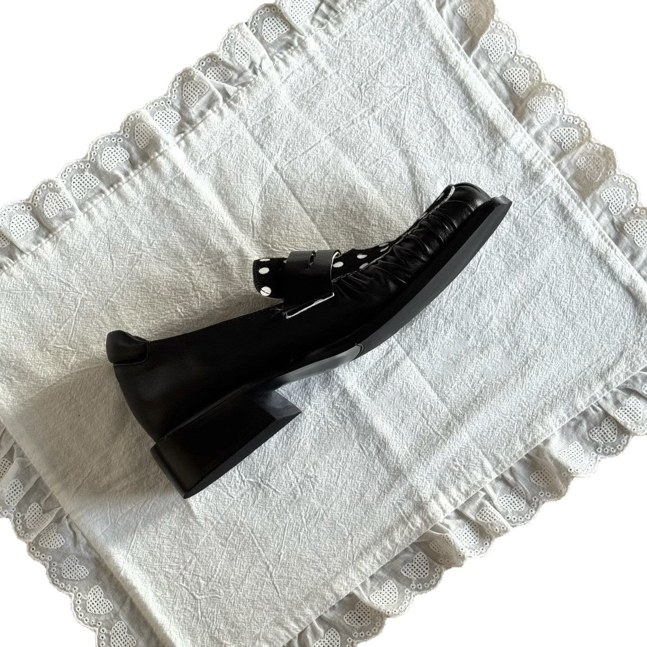 Damen Mokassins mit modernem Polka-Dots-Design und komfortabler Sohle R&B