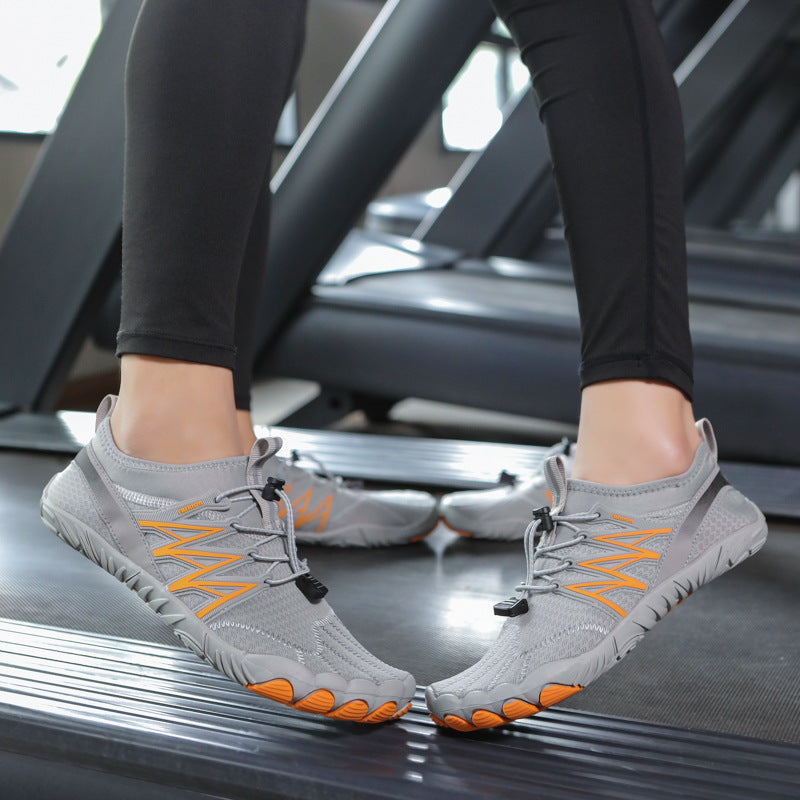 Damen Barfuß-Sportschuhe mit rutschfester Sohle und elastischem Schnellschnürsystem R&B